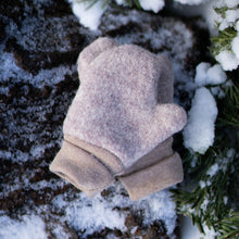 Lade das Bild in den Galerie-Viewer, Walkhandschuhe mit unifarbenen Bündchen | La Dresseria