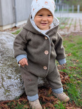 Lade das Bild in den Galerie-Viewer, Wollwalkoverall für Kinder | La Dresseria